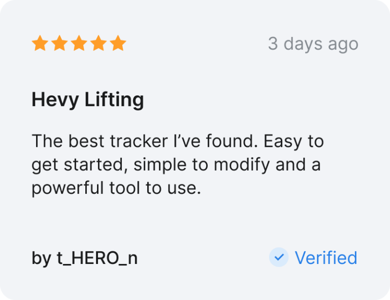 hevy app testimonial by user t_HERO_n